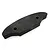 A black foam urethane bumper for an RC car, featuring two mounting holes, isolated on a white background.