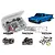 A product image showing a plastic storage box filled with metal ball bearings, a blue RC Drag Slash truck, and examples of radial, flanged, and thrust bearings.