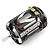 Yeah Racing Hackmoto V 17.5T sensored brushless motor in black with silver accents and gold-plated terminals.