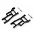 Yeah Racing Slash Black Aluminium Front Suspension Arm 2Pcs TRSL-022BK