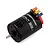 Hobbywing Quicrun 3650 G2 sensored brushless motor in black with orange, yellow, and blue wire connectors.