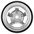 Pro-Line 1.55" Silver Aluminium 5 Slot Mag Beadlock Rims 2Pcs 2798-00