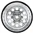 Pro-Line 1.9" Silver Aluminium Rock Shooter Beadlock Rims 2Pcs 2781-00