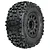 Pro-Line 2.2/3.0" Badlands SC Tyres on Black Raid Rims - Glued Wheels 2Pcs 1182-10