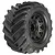 Pro-Line 2.8" Demolisher MT Tyres on Black Raid Rims - Glued Wheels 2Pcs 10196-10