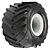 Pro-Line 2.6/3.5" Demolisher M3 Tyres on Grey LMT Rims - Glued Wheels 2Pcs PRO1018715