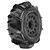 Pro-Line 2.2/3.0" Dumont SC Paddle Tyres on Black Raid Rims - Glued Wheels 2Pcs 10185-10