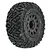 Pro-Line 2.2/3.0" Icon M2 SC Tyres on Black Raid Rims - Glued Wheels 2Pcs 10182-10