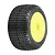 Pro-Line 1/18 Mini-T Hole Shot M3 Tyres on Yellow Dish Rims - Glued Wheels 2Pcs 10177-12