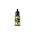 A 17ml bottle of Vallejo Model Air Camouflage Dark Green acrylic airbrush paint, featuring a black dropper cap and a gold and black label.