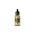 A 17ml bottle of Vallejo Model Air Dark Yellow acrylic paint, featuring a black dropper cap and a label with the product name and RAL7028 code.