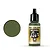 A 17ml bottle of Vallejo Model Air Green Zinc Chromate acrylic paint with a black dropper cap, shown next to a green paint swatch.