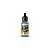A 17ml bottle of Vallejo Model Air IDF Blue acrylic paint with a black dropper cap, standing upright against a white background.