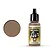 A 17ml bottle of Vallejo Model Air USAF Brown acrylic paint with a black dropper cap, shown next to a brown paint swatch.