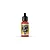 A 17ml bottle of Vallejo Model Air acrylic paint in Red (RAL 3000), featuring a black dropper cap and a label with the Model Air logo.