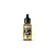 A 17ml bottle of Vallejo Model Air Sand Yellow RLM79 acrylic airbrush paint with a black dropper cap, centered against a white background.