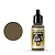 A 17ml bottle of Vallejo Model Air IJA Khaki Brown acrylic paint with a black dropper cap, shown next to a circular color swatch.