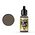 A 17ml bottle of Vallejo Model Air US Earth Brown acrylic paint with a black dropper cap, shown next to a circular swatch of the brown paint color.