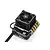 Hobbywing XERUN XR10 PRO G2S brushless electronic speed controller with cooling fan and gold-plated connectors on a white background.