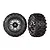 Traxxas 2.8" Sledgehammer Tyres on Black Chrome Rims - Glued Wheels 2Pcs 9072