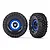 Traxxas 1.9" Canyon Trial Tyres on Black & Blue Rims - Glued Wheels 2Pcs 8182