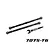 Traxxas Black Aluminium Front Toe Links 2Pcs w/ Wrench 7897A