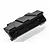 A black anodized aluminium front bumper mount for an RC car, featuring a machined design with two threaded screw holes.