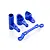 HSP Dark Blue Aluminium Servo Saver Set 990005