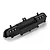 A black plastic rear bumper spare part for an HSP RC vehicle, shown from an angled perspective against a white background.