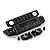 HSP RC front bumper and light stand set, including a black plastic bumper, grille insert, and mounting brackets on a white background.