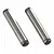 Two small silver metal cylindrical axle pins for RC vehicles, shown against a white background.