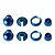 Element RC Blue Aluminium Shock Parts Set 2Pcs 42085