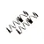 Two silver metal RC suspension springs shown against a white background with a faint GPM Racing logo watermark.