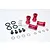 GPM Red Aluminium +17mm Hex Adapters 4Pcs w/ Hardware SLA010/+17MM-R