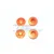 GPM Orange Aluminium 17mm Flanged Serrated Wheel Nuts 4Pcs MAK005-OR