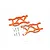 GPM Orange Aluminium Rear Lower Suspension Arms Set MAF056-OR