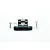 GPM Black Aluminium Rear Chassis Brace Mount MAO040RB-BK