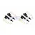 GPM Black Aluminium Maxx 4S Front & Rear Adjustable Piggyback Shocks 4Pcs TXMS125FRL/2-BK-S