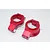 GPM Red Aluminium X-Maxx Left & Right Caster Blocks (C-Hubs) 2Pcs TXM019-R