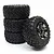 ARRMA dBoots RAGNAROK Tyres on Black Rims - Glued Wheels 2Pcs AR550053