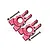 GPM Red Aluminium Rear Hubs 2Pcs SLE022-R