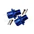 GPM Blue Aluminium +13mm Wheel Hex Adapters 2Pcs SLE010/+13MM-B