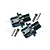 GPM Grey Silver Aluminium +13mm Wheel Hex Adapters 2Pcs SLE010/+13MM-GS