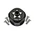 A black GPM Racing aluminium differential case with four silver screws on a white background.