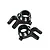 GPM Black Aluminium Steering Hubs 2Pcs SLE021-BK