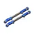 GPM Blue Aluminium & Stainless Steel Front Upper Arm Tie Rods 2Pcs SLE057S-B