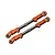 GPM Orange Aluminium & Stainless Steel Front Upper Arm Tie Rods 2Pcs SLE057S-OR
