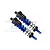 GPM Blue Aluminium Front Piggyback Shocks 128mm SLE128F/L-B-BK