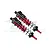 GPM Red Aluminium Front Piggyback Shocks 128mm SLE128F/L-R-BK