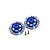 GPM Aluminium 12mm Brake Disc Wheel Hexes 2Pcs - Blue RBX010-B